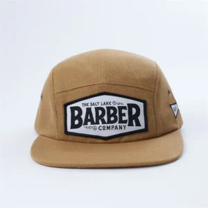 Custom 5 Panel Patch Camp Caps Embroidered Hats