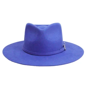 100% Australian Wool Wide Brim Felt Fedora Hat Adjustable Drawing String Sweatband Vintage Style Business Casual Party Winter