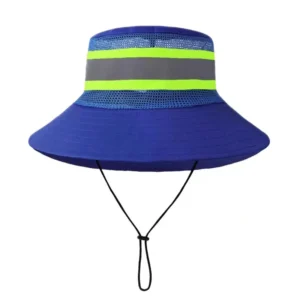 High Visibility Orange Reflective Safety Cap