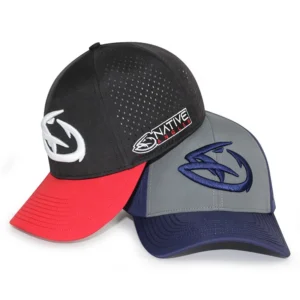 Wholesale Custom Perforated Curved Brim Golf Hat with 3D Logo