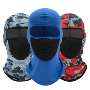 Custom Print Cycling Motorcycle 1 One Hole Full Face Cover Mask Ice Silk Mesh Skull Camo Balaclava