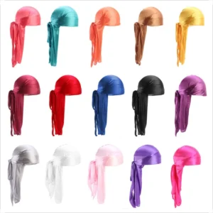 Cycling Headwraps Unisex Durag Long Tail 360 Waves