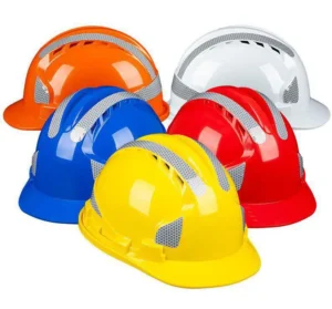 Reflective Stripe Safety Helmet Construction Durable ABS Material Hard Hat Working Construction Helmet for Worker
