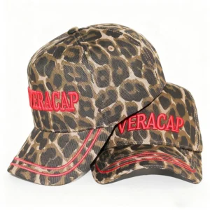HBA54 Cheetah Leopard Custom 3d Embroidery Baseball Caps