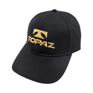 High Quality 6 Panel Black Cotton Structure Sport Baseball Hats Caps with Custom Letter Embroidery Logo for Men