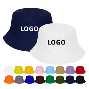 Wholesales Custom Printing Embroidery logo Summer Fisherman Sun Bucket Cap Luxury Pattern Unisex Cotton Twill Bucket Hat
