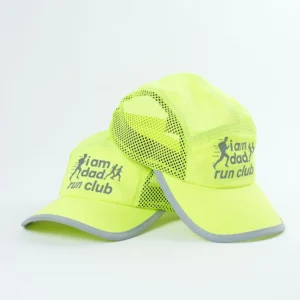 Custom Nylon Camp Cap Reflective Logo Fast Dry Cam Cap for Adults Outdoor Sports Cap