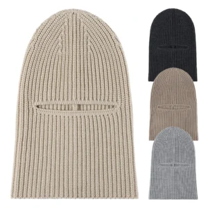 Winter Ski Mask Ribbed Acrylic Hood Balaclava