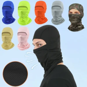 HKB0011 Wholesale Custom Logo Veracap Bicycle Motorcycle Sports Full Face Cover One Hole Ski Sports Mask Racing Balaclava Hat