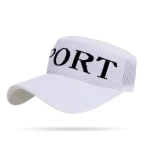 Women Sunvisor Knitted Sun Protection Hat Men Sports Visor Elastic Quick Drying Wide Brim for Golf Riding Beach Hats