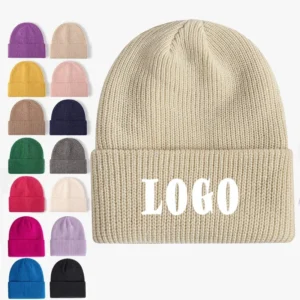 Wholesale Yellow Cream Melon Ski Caps Winter Beanies Hats