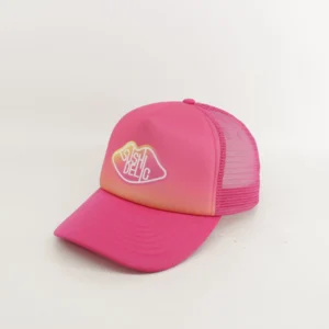 Unisex Mesh Snapback Hat Custom Logo Sports 5 Panel Trucker Hat