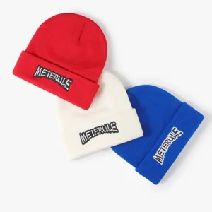 Classic Style Wholesale Custom Embroidered Digital Printing Beanie Beach Business Character Design 100% Acrylic Custom Color