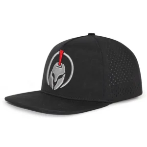 HS14 Custom Black Men’s 5 Panel Snapback Cap