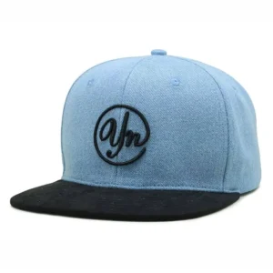 Two Tone 6 Panel Flat Hat