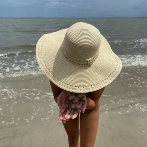 Summer Women Wide Brim Straw Hat Foldable Hollow Out Holiday Floppy Sun Hats Female Beach Cap