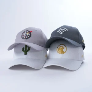 Custom Embroidery logo Golf Caps , Custom logo Baseball Hats, Custom Mens Mid Crown Curved Brim Structured Caps 6 Panel
