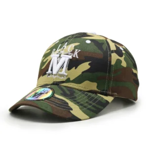Camouflage Letter Terry Oxford Sporty Cap – Hunting Fishing Baseball Cap