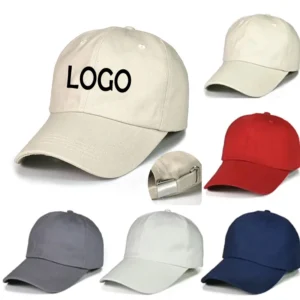 Washed Cotton Dad Hat Adjustable Strap Logo Baseball Cap Wholesale