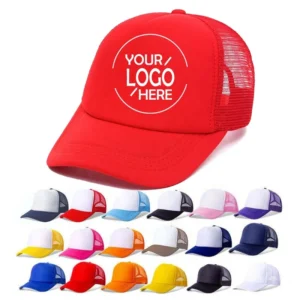 Wholesale Red Mesh Trucker Hat Rhinestone Baseball Cap