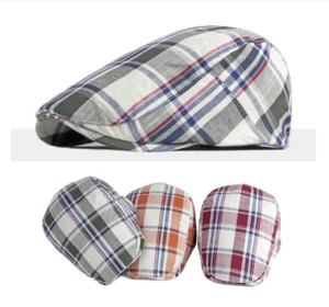 Logo Mens/Womens Plaid Check Flat