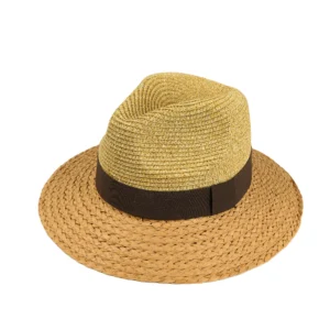 2024 New Design Wholesale Custom Logo Summer Panama Fedora Straw Hat  Beach Sun Straw Hat Women and Men