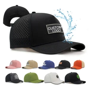 HS41 Custom PVC Logo Waterproof Performance Floating Snapback Baseball Cap