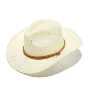 West Cowboy Men’s Straw Summer Beach Wide Brim Sun Panama Hats