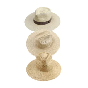 Straw Panama Fedora Hat Wide Brim Summer Fashion