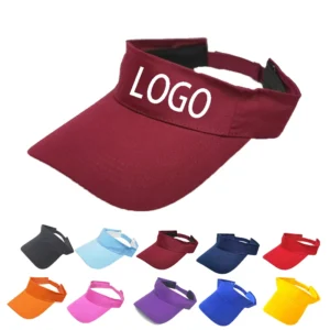 Plain Golf Sport Marron Sun Visor Cap
