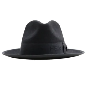 Mens Wool Felt Fedora Hat Short Brim Customizable Size and Color