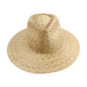Wholesale Outdoor Travel Natural Grass Wide Brim Panama Straw Fedora Hats for Unisex Adults