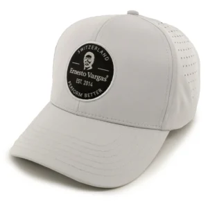 Custom Breathable 6 Panel 100% Polyester Leopard Oxford Embroidery Label Logo Laser Cut Hole Drill Baseball Cap