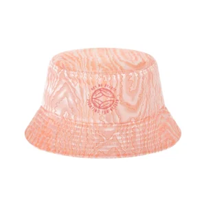 New Arrival Stylish Peach Hued Bucket Hat Exquisite Embroidery Fishing Hat for Women