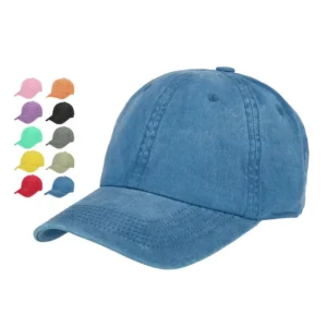 Wholesale Retro Classic Golf Dad Hats Custom Logo Washed Cotton 6 Panel Unstructured Denim Baseball Cap for Men Women