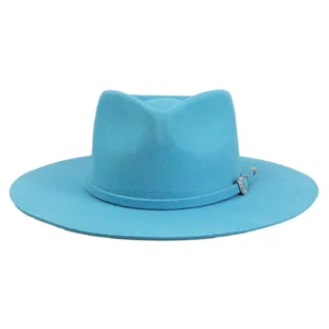 Fashion Fedora Hats Unisex Dobby Style Design Your Own Custom Colors Logo 100% Wool Adjustable Fedora Hat for Casual Outdoor