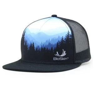 Custom Heat Transfer Print Dark Night Forest Character Snapback Cap Mesh Fabric Sublimation Trucker Hats Canvas Corduroy