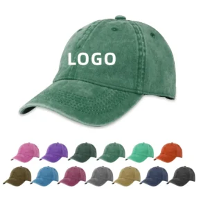Bulk Wholesale 6 Panel Custom logo Cotton Adjustable Vintage Dyed Washed Dad Hat Blank Solid Color Baseball Cap for Unisex