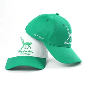 High Quality Flat Embroidery Logo Curved Brim 100% Cotton Structured Curved 6 Panel Baseball Cap