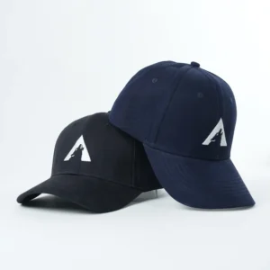 OEM Wholesale 6 Panel Unisex Brushed Cotton Baseball Hats Custom Embroidery Logo Curved Brim Gorras Structured Baseball Cap