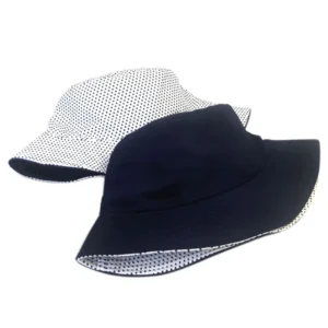 HB0002 2023 Outfit Wholesale Plain Women 3d Embroidered Print Custom logo Designer Reversible Double Size Fisherman Bucket Hats