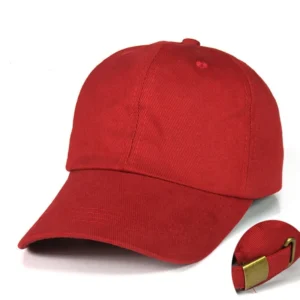 Wholesale Red Baseball Cap Men’s Golf Hat Adjustable Cotton Cap