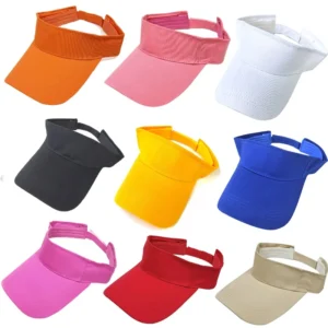 Yellow Sun Visor Hats UV Protection