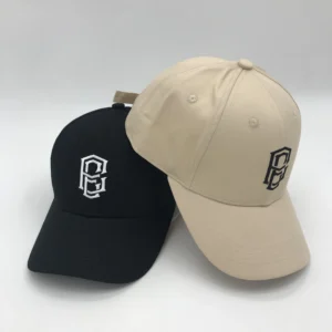 Custom 6 Panel Baseball Hat with Logo Embroidery Design