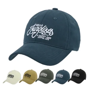 Wholesale Outdoor Solid Color Women Letter Adjustable Cotton 3D Letters Embroidered Hat Custom logo Cotton Baseball Sport Cap