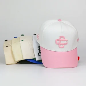 HBA54 Wholesale Multi Color Block Embroidered Logo Baseball Cap