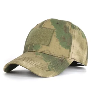 Camo Camouflage Baseball Cap Adjustable Striped Cap