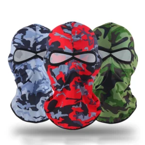 Custom Print Camouflage Sports Cycling Motorcycle Polyester 2 Hole Ski Mask Skull Camo Balaclava With Design