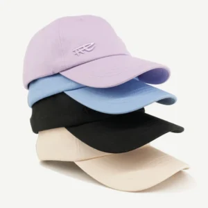 Cotton Dad Hat Solid Color Unstructured 6 Panel 3D Embroidered Baseball Cap Sporty