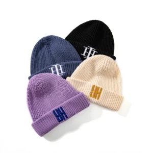 Wool Acrylic Skull Beanie